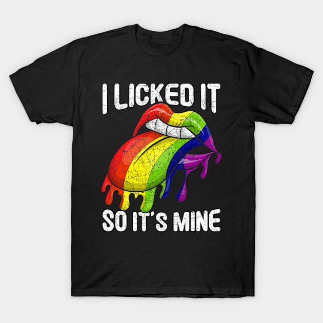 Lesbian Rainbow Flag Gay Pride Month Lgbt T-Shirt by hony.white